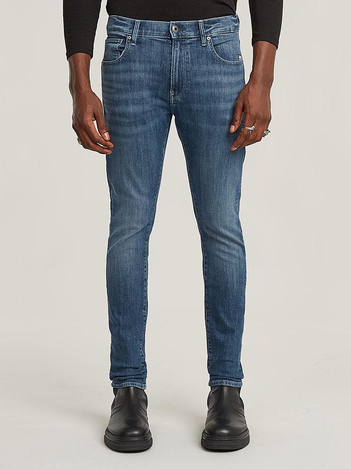 G-Star Dżinsy "Revend" - Skinny fit - w kolorze niebieskim rozmiar: W33/L30