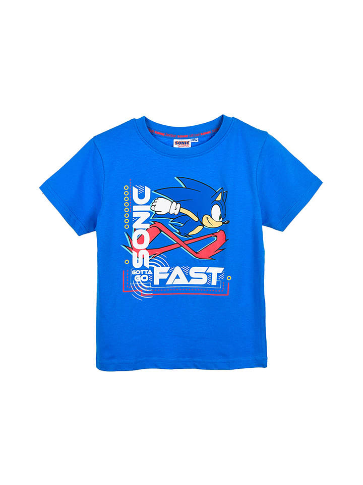 Sonic Koszulka "Sonic" w kolorze niebieskim rozmiar: 98