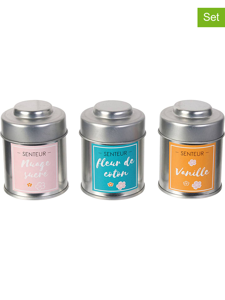 THE HOME DECO FACTORY Świece zapachowe (3 szt.) - po 60 g rozmiar: onesize