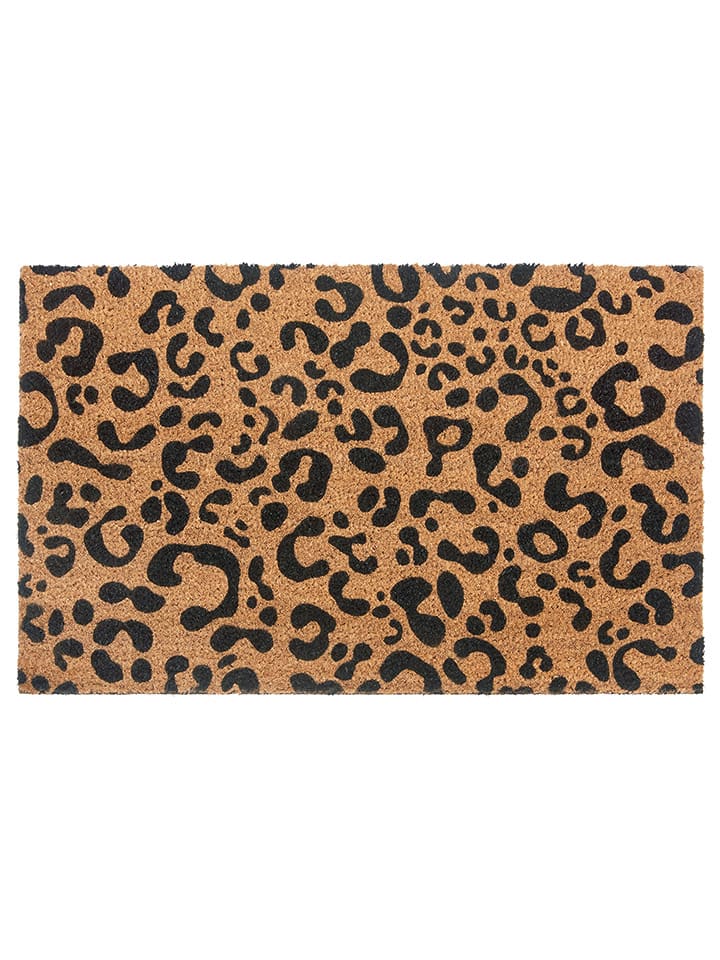 Hanse Home Wycieraczka "Leopard" w kolorze jasnobrązowym z włókna kokosowego rozmiar: 45x75 cm