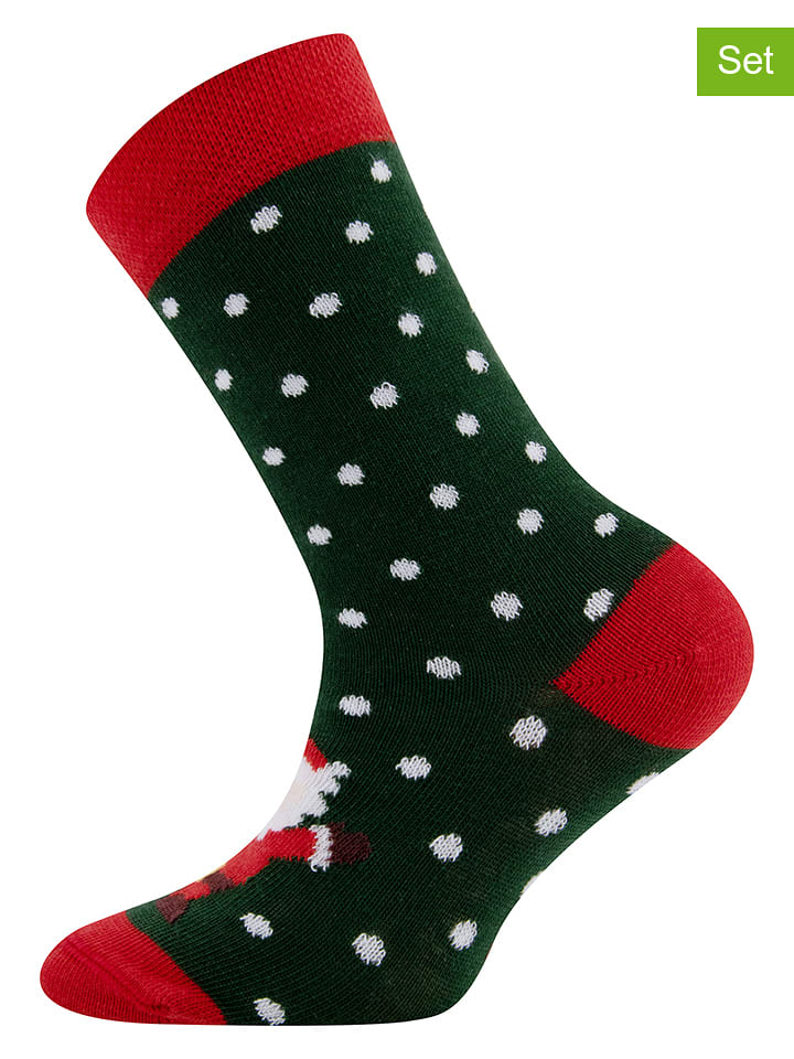 ewers Skarpety (2 pary) w kolorze czarno-czerwonym rozmiar: 27-30