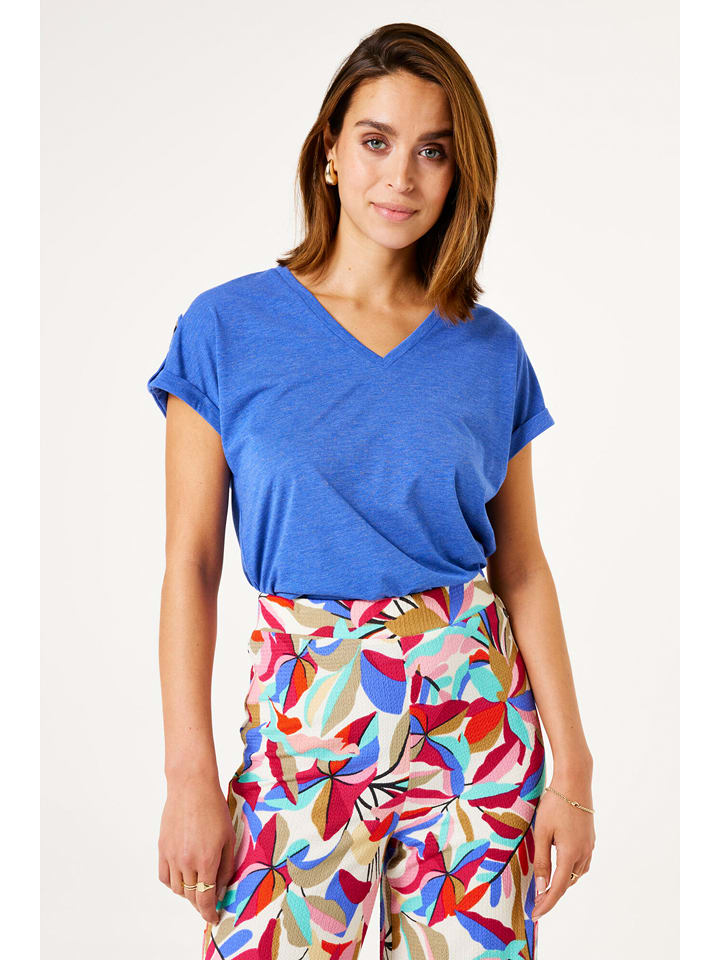 Garcia Koszulka w kolorze niebieskim rozmiar: M