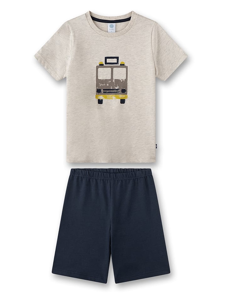 Sanetta Piżama w kolorze beżowo-granatowym rozmiar: 128