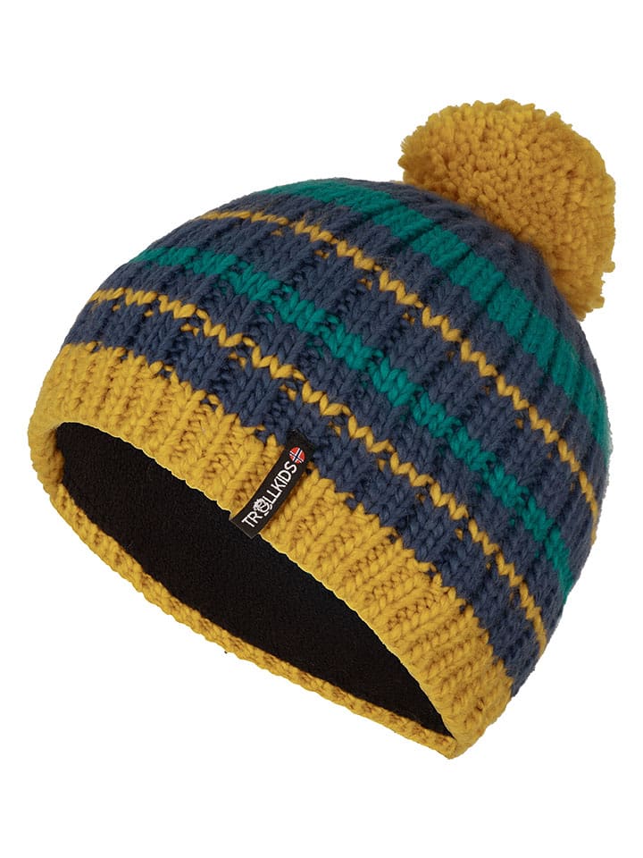 Trollkids Czapka "Hafjell" w kolorze granatowo-ciemnoturkusowym rozmiar: 48-52 cm