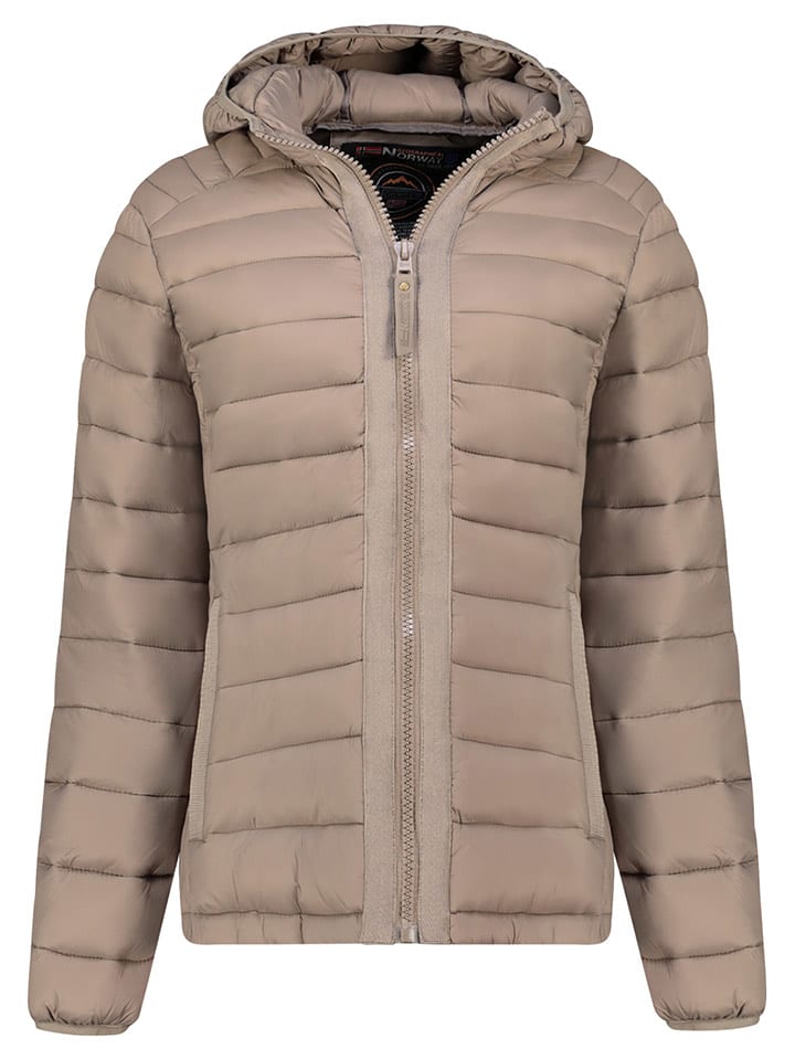 Geographical Norway Kurtka pikowana "Carlitilimo" w kolorze szarobrązowym rozmiar: S