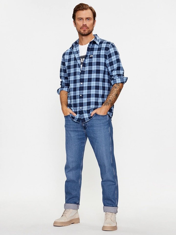 Wrangler Dżinsy - Regular fit - w kolorze niebieskim rozmiar: W30/L32