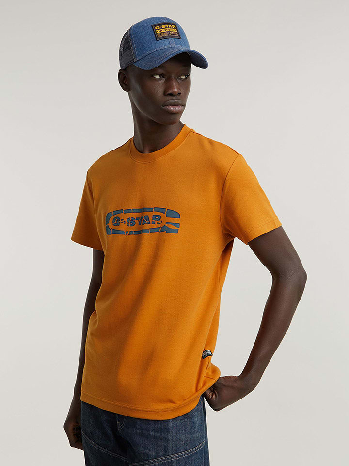 G-Star Koszulka w kolorze pomarańczowym rozmiar: M