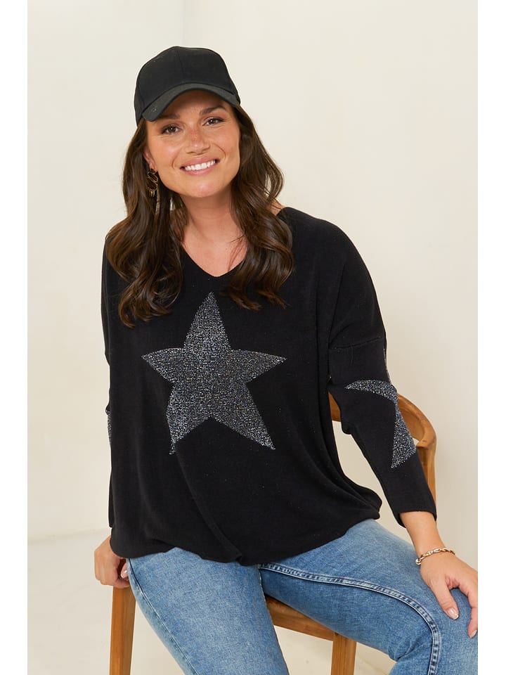 Curvy Lady Sweter w kolorze czarnym rozmiar: 44/46