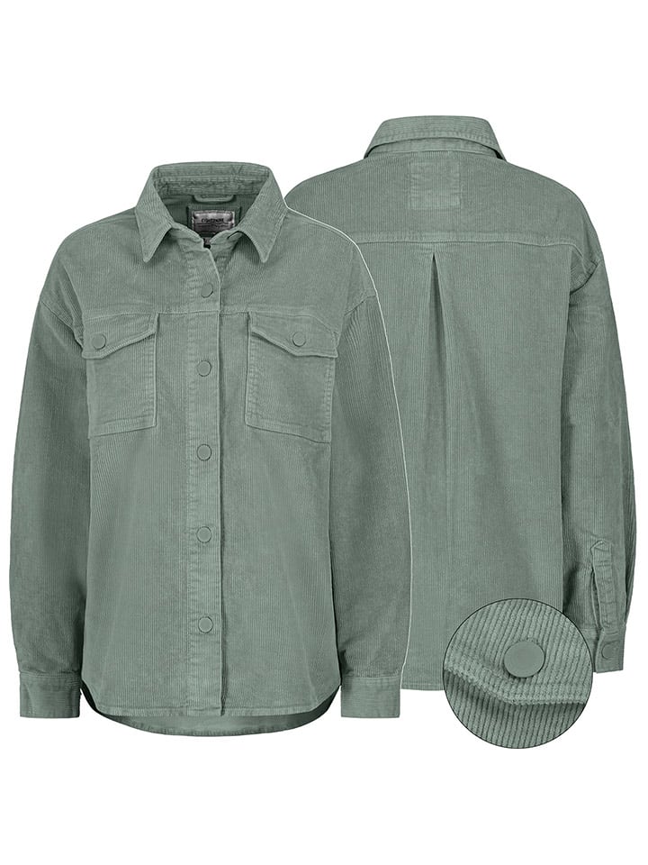 Eight2Nine Koszula sztruksowa w kolorze zielonym rozmiar: L