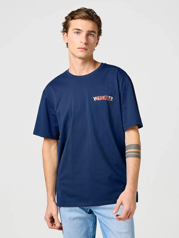 Wrangler Koszulka w kolorze granatowym rozmiar: M