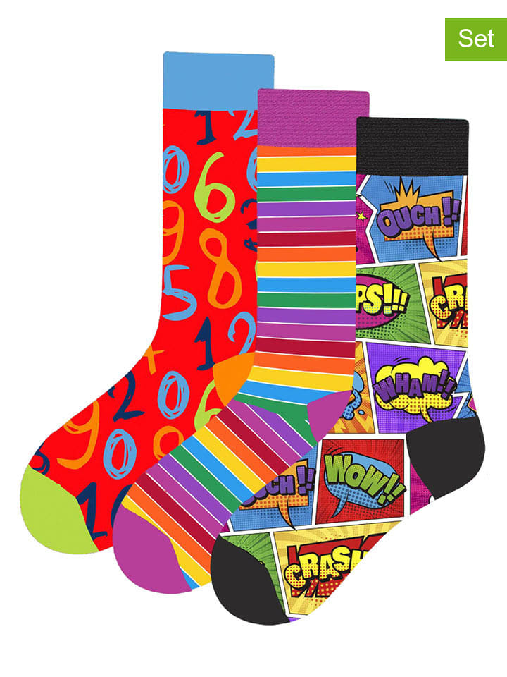 Lucky Socks Skarpety (3 pary) ze wzorem rozmiar: 37-44