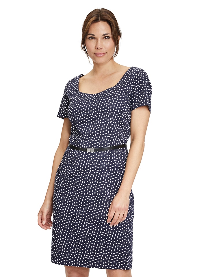 Vera Mont Sukienka w kolorze granatowo-białym rozmiar: 36