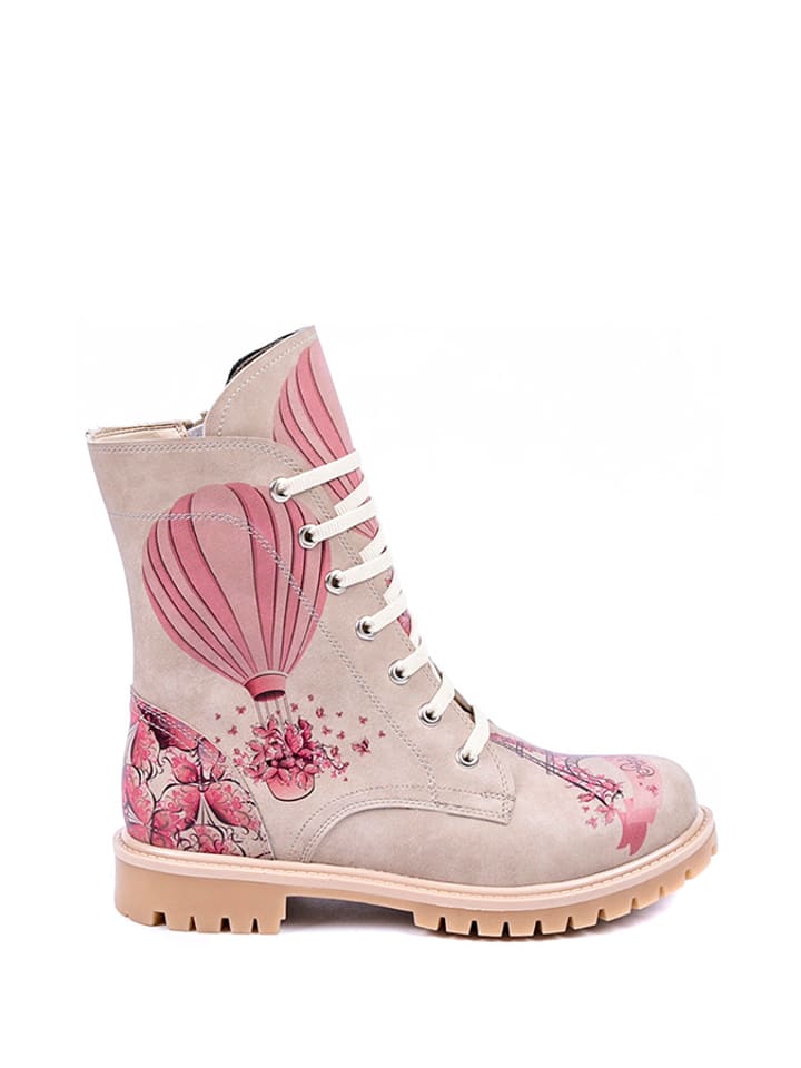 Streetfly Trzewiki w kolorze jasnoróżowym ze wzorem rozmiar: 38