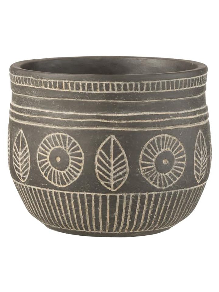 J Line Osłonka "Fresco M" w kolorze szarym na doniczkę - 15 x Ø 18 cm rozmiar: onesize