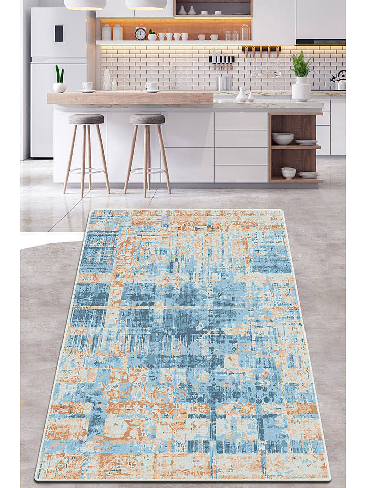 Conceptum Hypnose Dywan ''Eclectic Djt'' w kolorze niebiesko-beżowym rozmiar: 120x180 cm