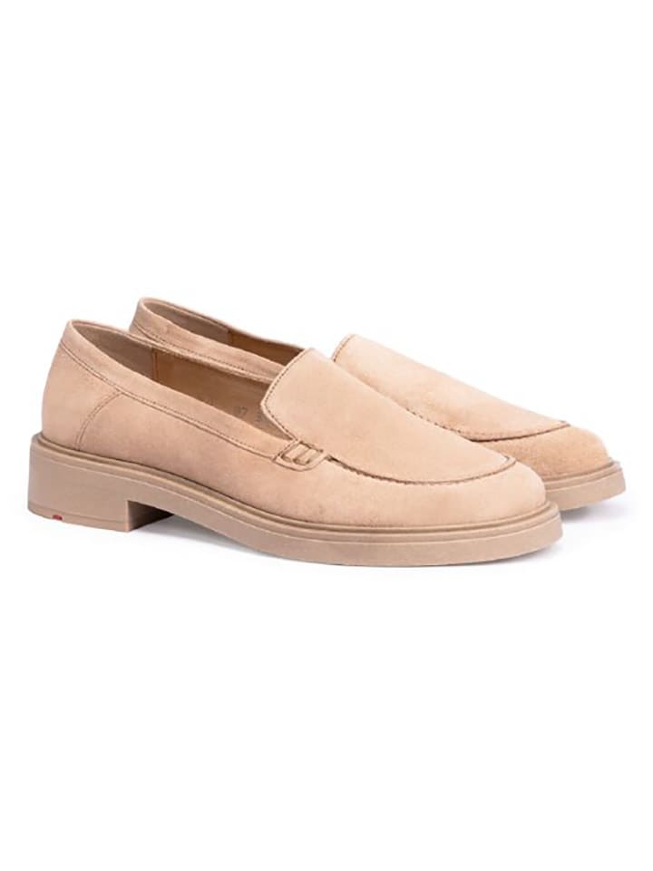 LLOYD Skórzane mokasyny w kolorze beżowym rozmiar: 40