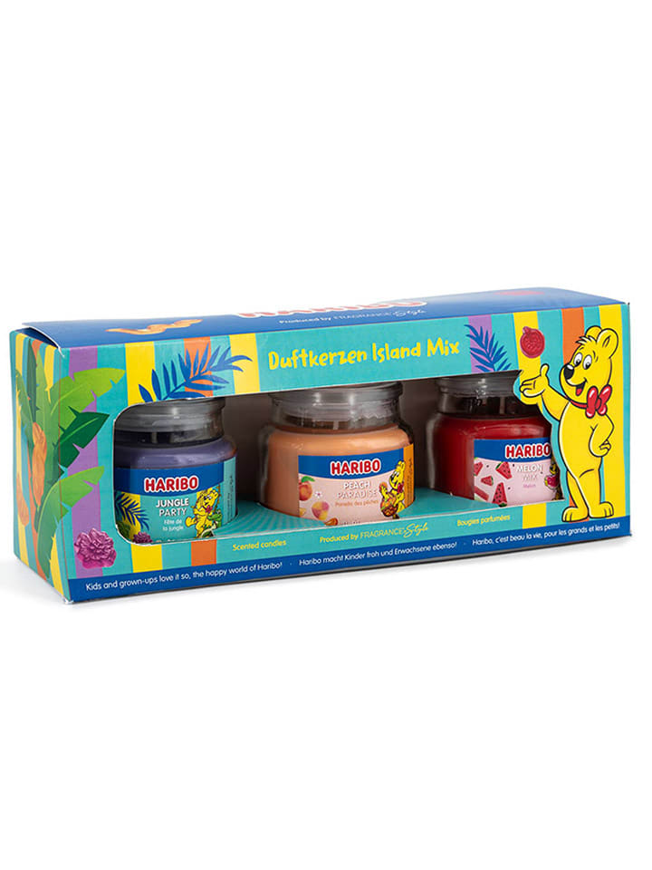 Haribo Świece zapachowe (3 szt.) "Haribo" - 3 x 85 g rozmiar: onesize