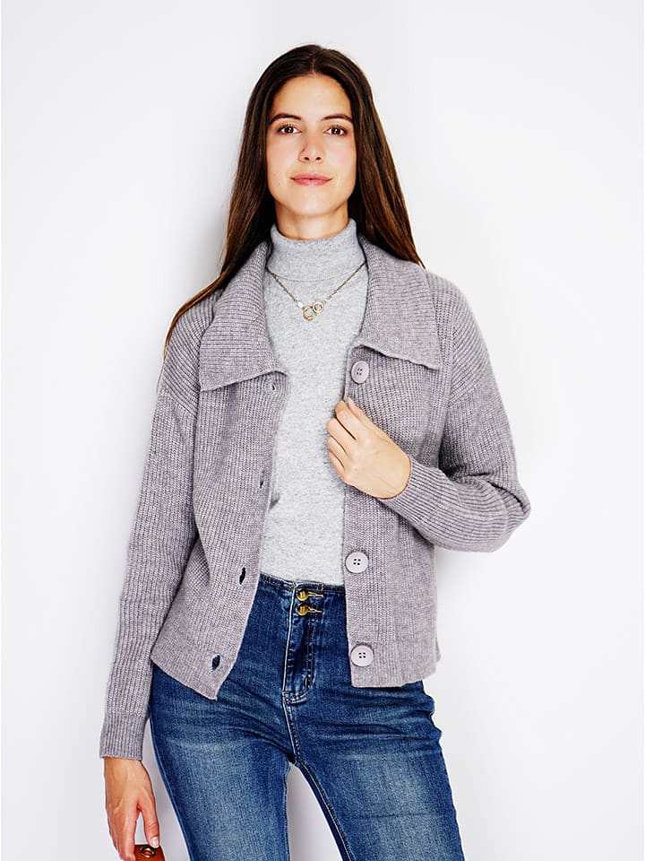 William de Faye Kardigan w kolorze jasnoszarym rozmiar: 42