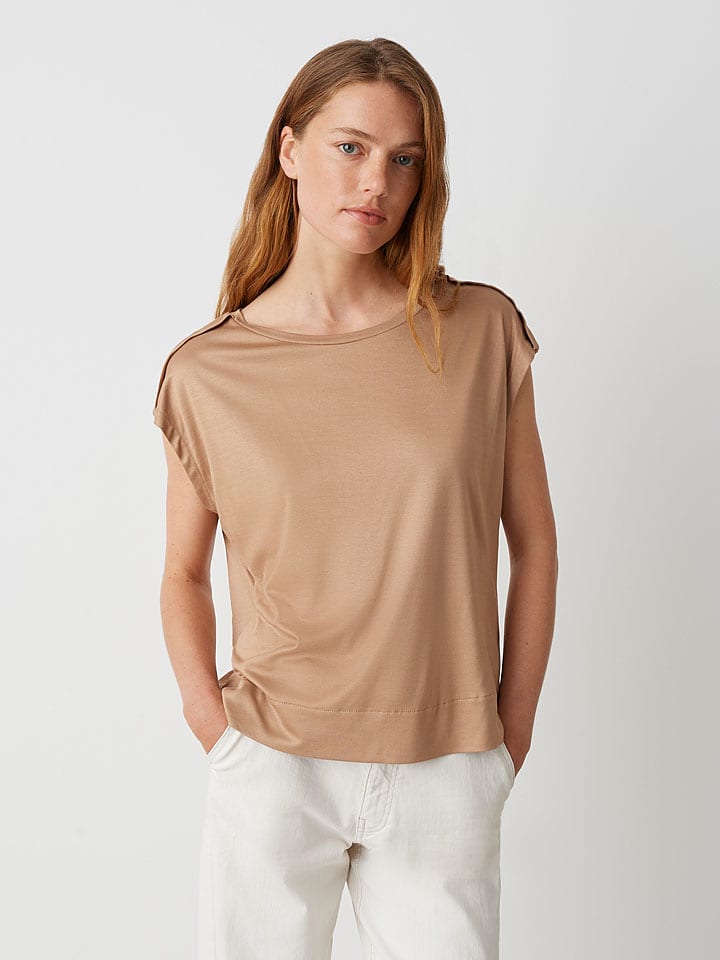 OPUS Koszulka w kolorze jasnobrązowym rozmiar: 36