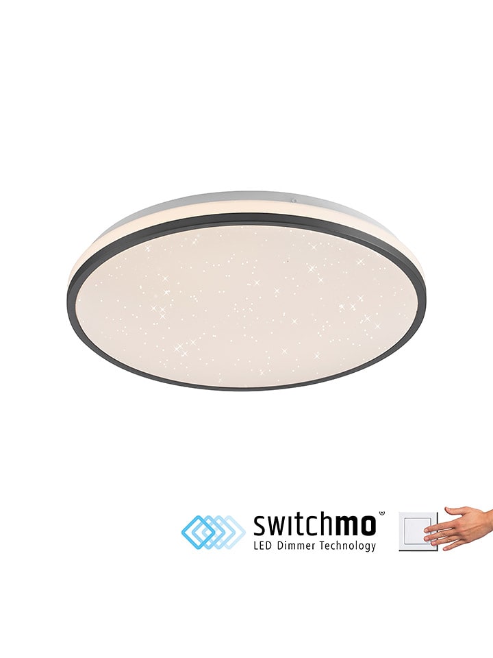 Just Light Lampa sufitowa LED w kolorze czarnym - Ø 38 cm rozmiar: onesize