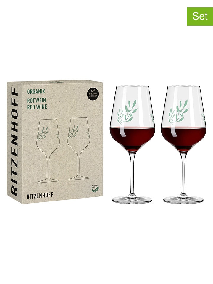 RITZENHOFF Kieliszki (2 szt.) "Organix 1 - R. Bohnenberg" do wina - 570 ml rozmiar: onesize