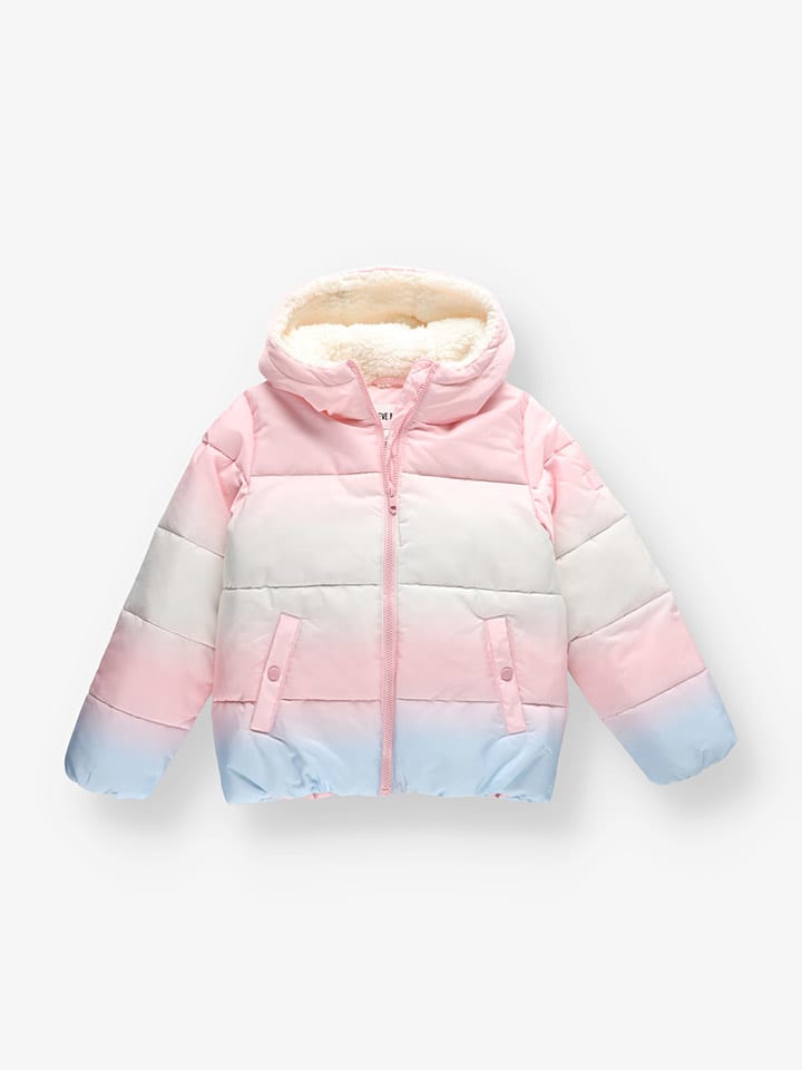 Steve Madden Kurtka zimowa w kolorze jasnoróżowo-biało-błękitnym rozmiar: 158/164