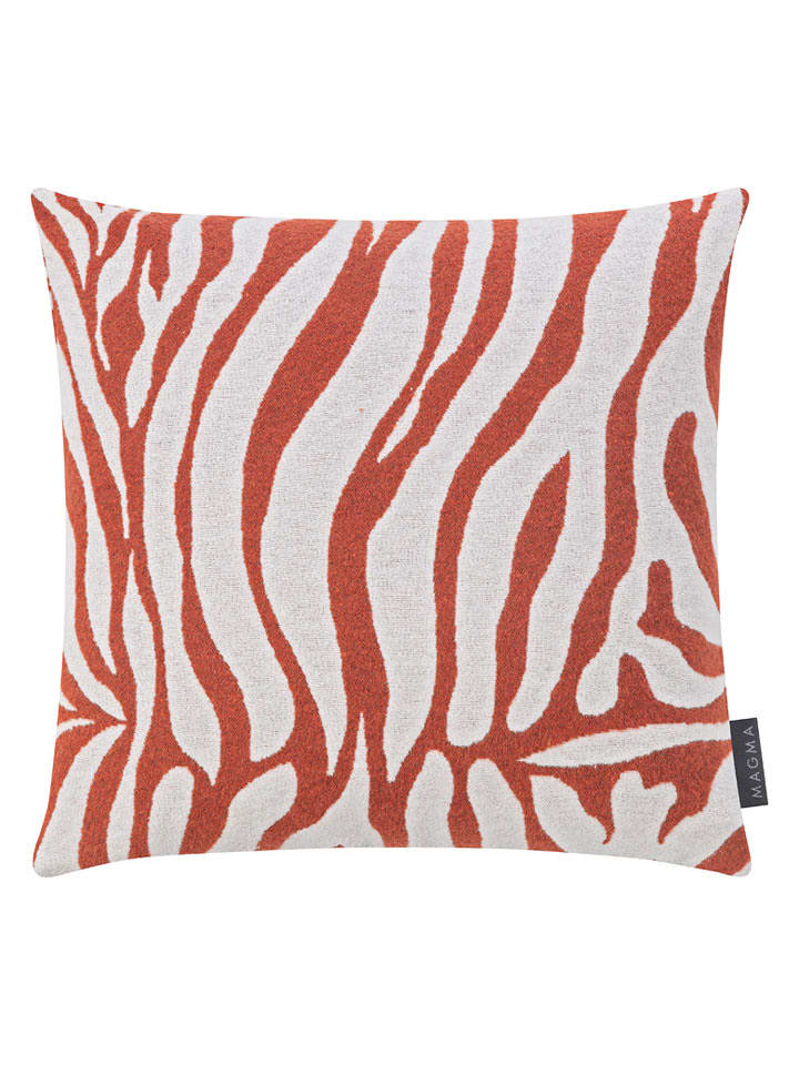 Magma Heimtex Poszewka "Cebra" w kolorze czerwonym na poduszkę - 40 x 40 cm rozmiar: onesize