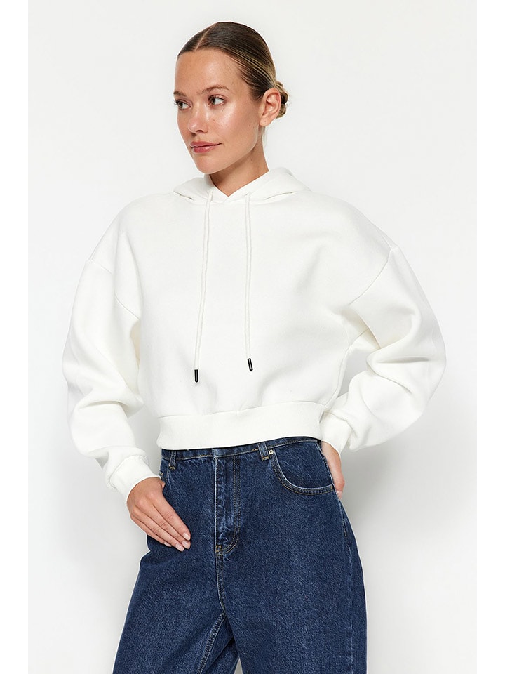 trendyol Bluza w kolorze białym rozmiar: M