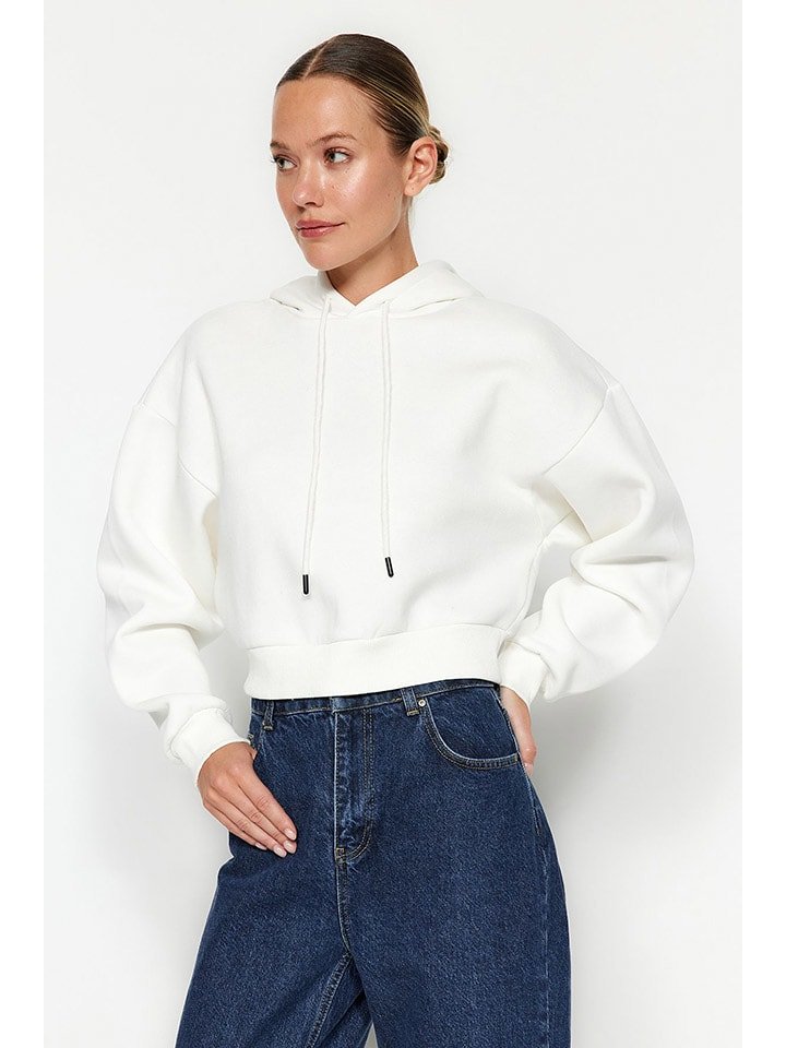 trendyol Bluza w kolorze białym rozmiar: M