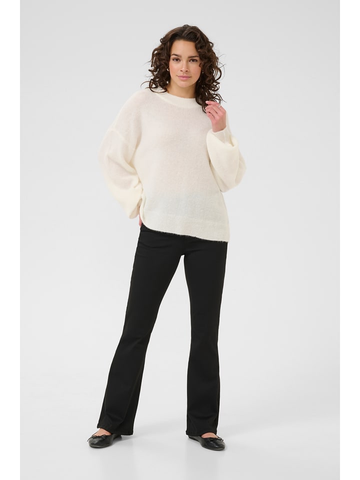 Kaffe Sweter w kolorze kremowym rozmiar: XXL