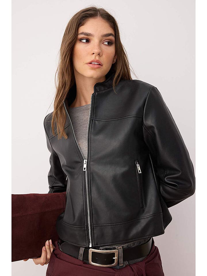 trendyol Kurtka w kolorze czarnym ze skóry syntetycznej rozmiar: XL