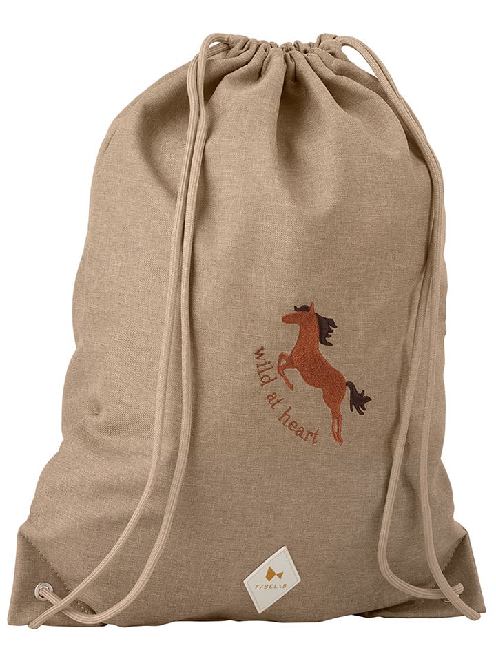 FABELAB Worek sportowy w kolorze beżowym - 32 x 42 cm rozmiar: onesize