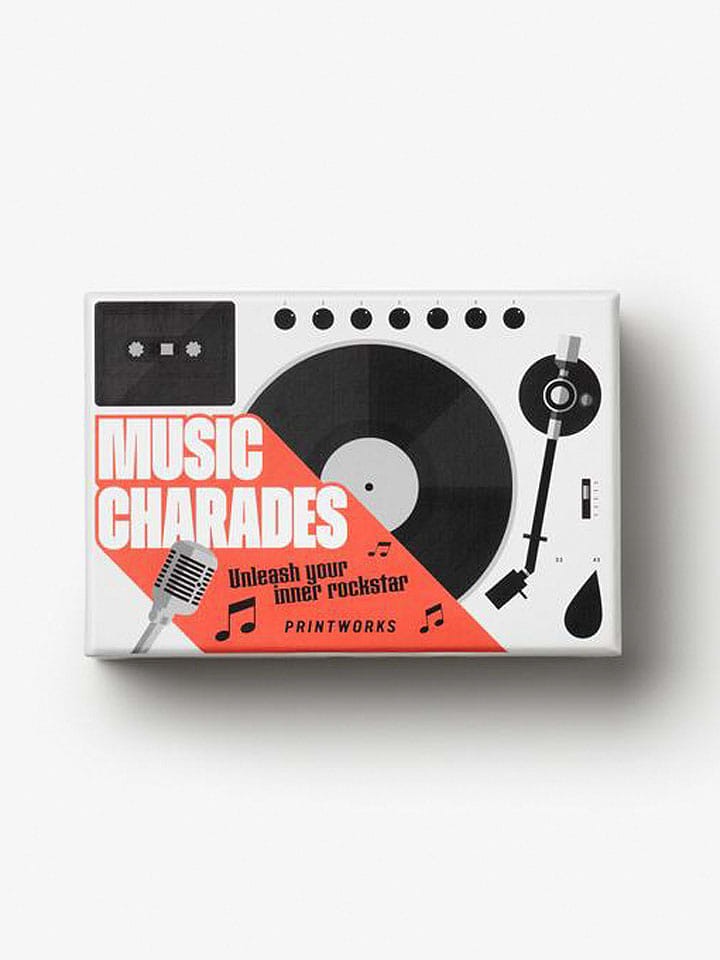 Printworks Gra karciana "Music Charades" - 12+ rozmiar: onesize