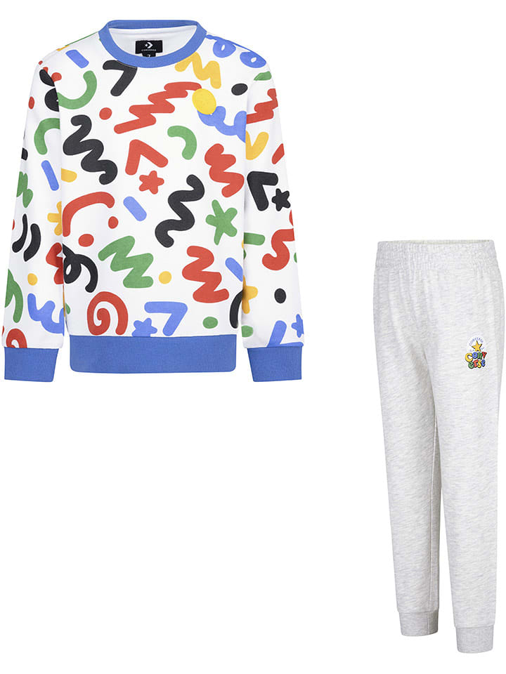 Converse 2-częściowy zestaw w kolorze białym rozmiar: 116/122