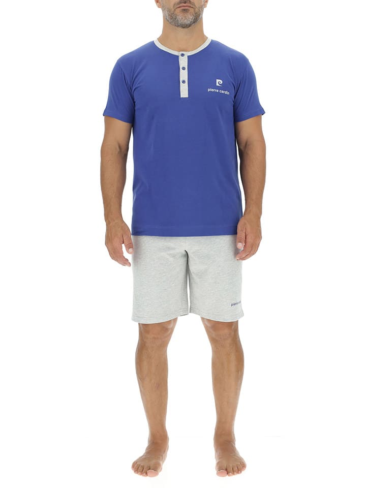 Pierre Cardin Piżama w kolorze niebiesko-szarym rozmiar: M