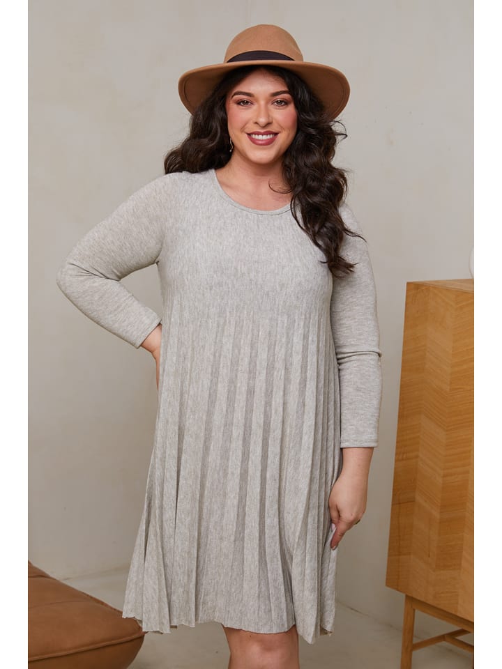 Curvy Lady Sukienka w kolorze szarym rozmiar: 48/50