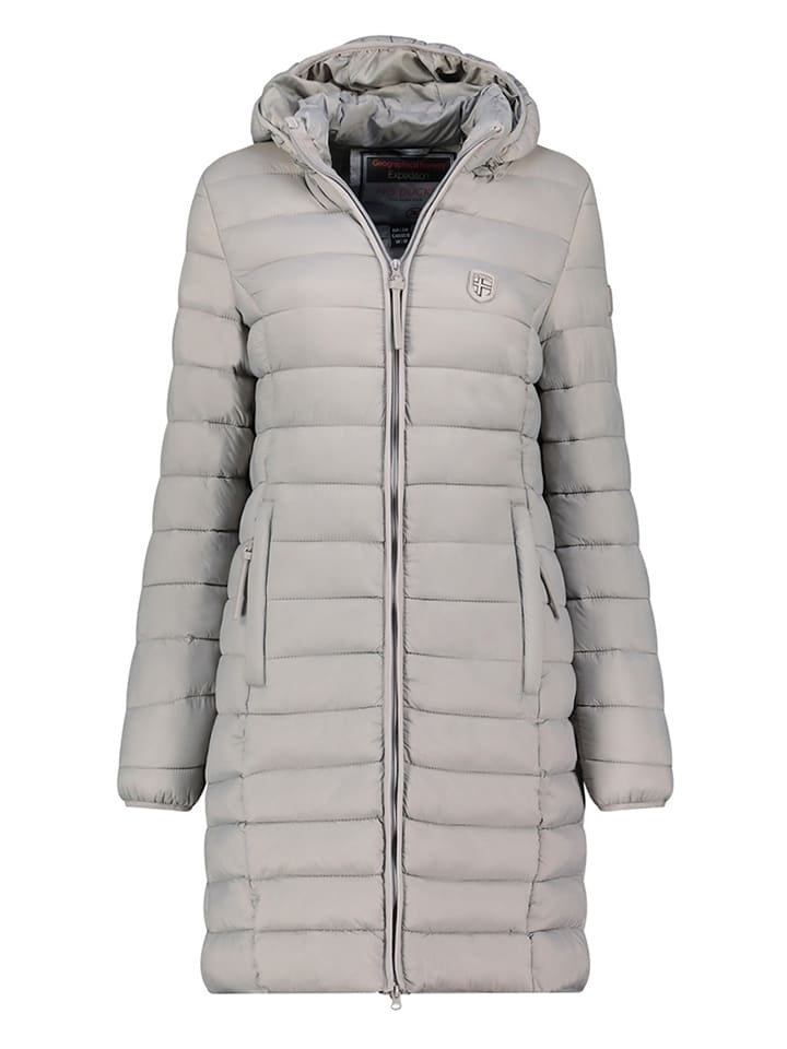 Geographical Norway Płaszcz pikowany "Atikotal" w kolorze szarym rozmiar: XXL