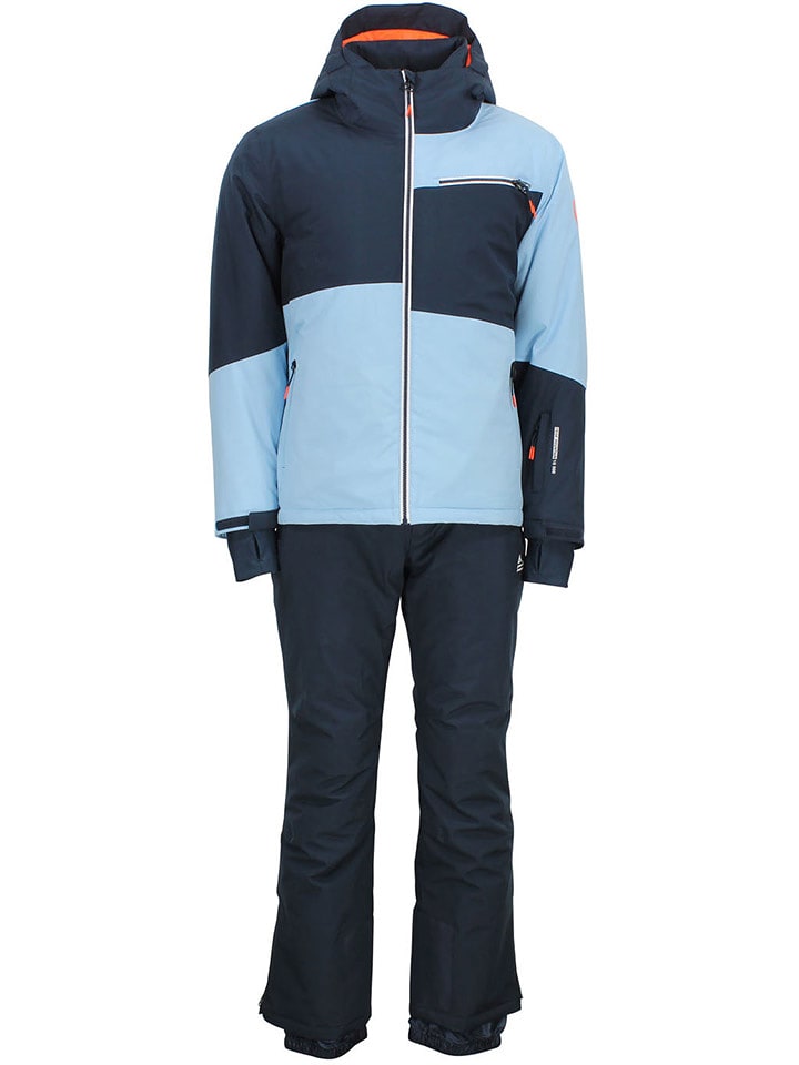 Peak Mountain 2-częściowy zestaw narciarski "Cardio" w kolorze granatowo-błękitnym rozmiar: M
