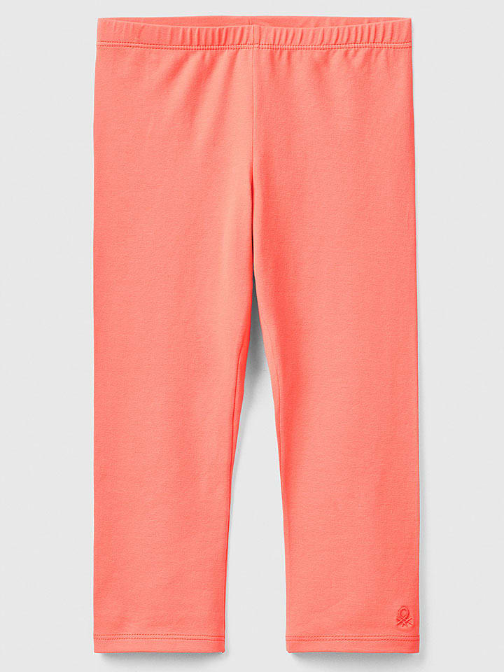 Benetton Legginsy w kolorze brzoskwiniowym rozmiar: 130