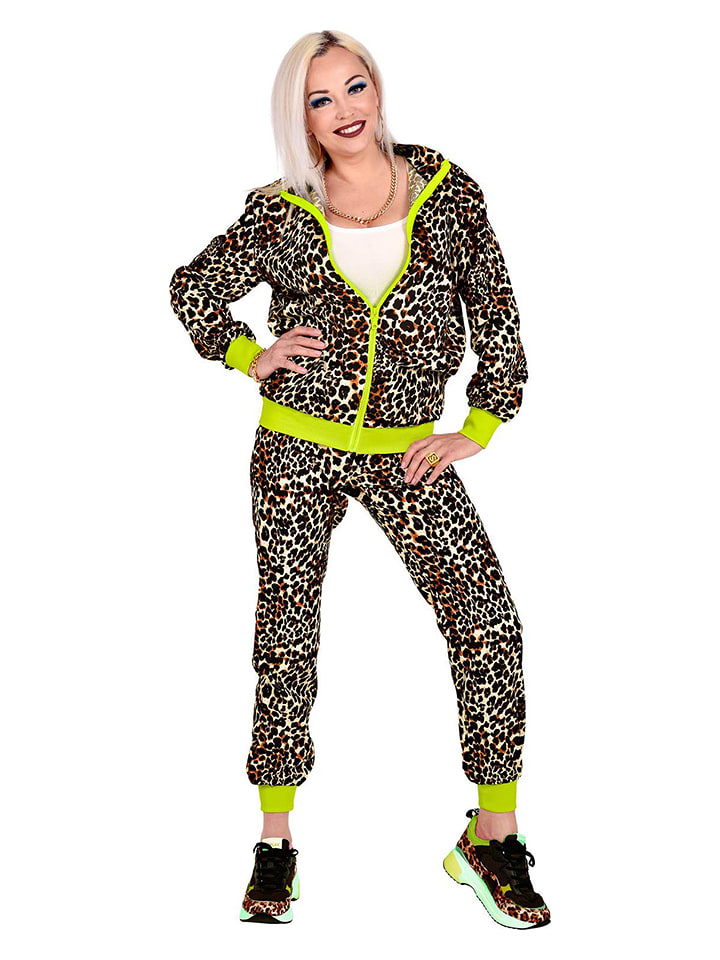 Carnival Party 2-częściowy kostium w kolorze brązowo-żółtym rozmiar: L