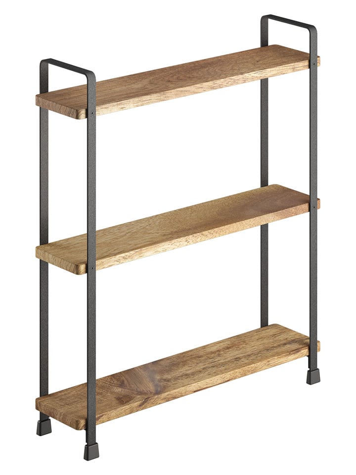 metaltex Regał w kolorze jasnobrązowym na przyprawy - 34 x 38 x 8 cm rozmiar: onesize