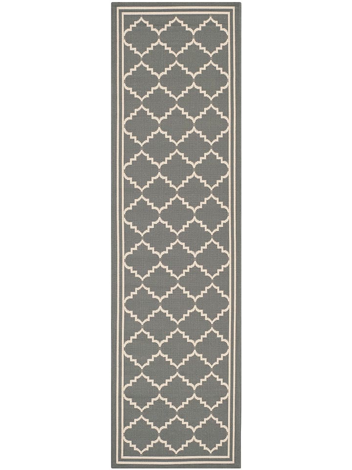 Safavieh Chodnik zewnętrzny "Chloe" w kolorze szaro-kremowym rozmiar: 69x244 cm