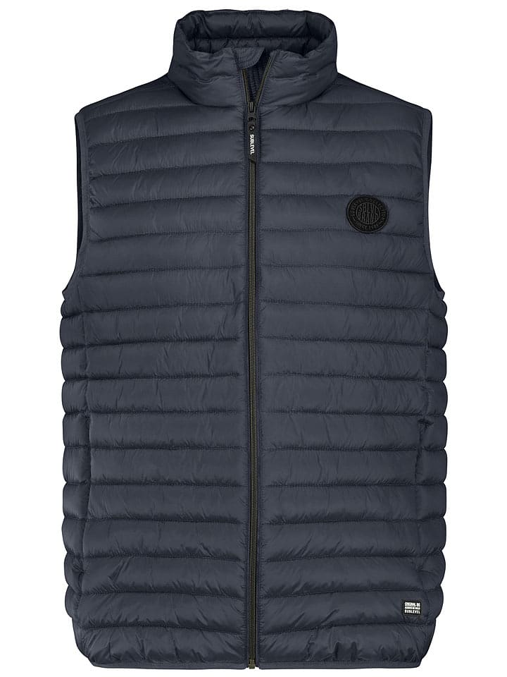 Sublevel Kamizelka pikowana "Carl" w kolorze granatowym rozmiar: S