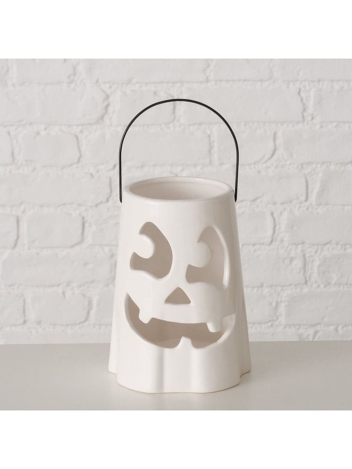 Boltze Świecznik "Bou" w kolorze białym - wys. 17,8 x Ø 14 cm rozmiar: onesize