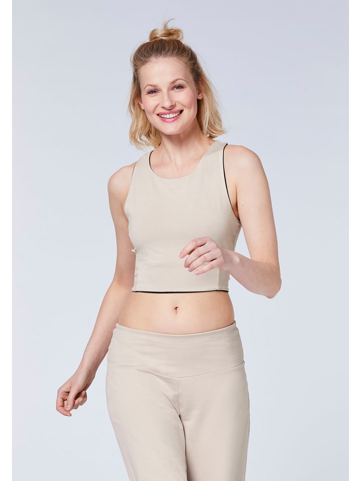 Detto Fatto Top sportowy w kolorze kremowo-czarnym rozmiar: XL