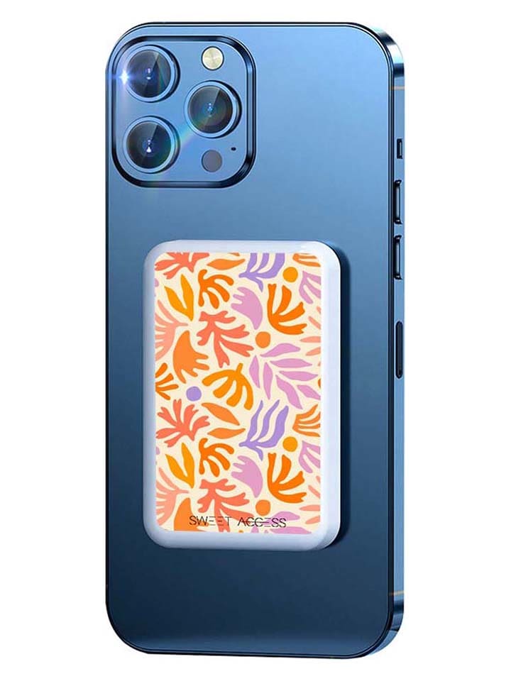 SWEET ACCESS Powerbank w kolorze białym ze wzorem - 10000 mAh rozmiar: onesize