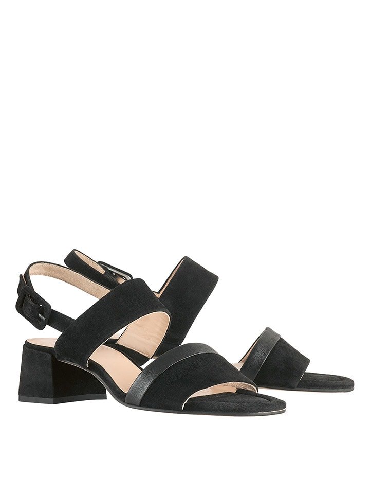 Högl Sandały "Sally" w kolorze czarnym rozmiar: 39