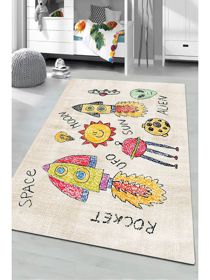 Conceptum Hypnose Dywan "Rocket" w kolorze beżowym ze wzorem rozmiar: 80x120 cm