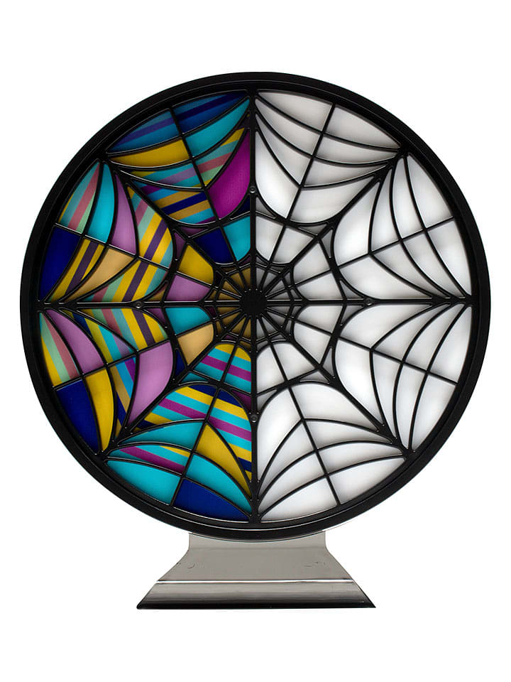 Wednesday Lampa stołowa LED "Wednesday - Window lamp" w kolorze czarnym ze wzorem rozmiar: onesize