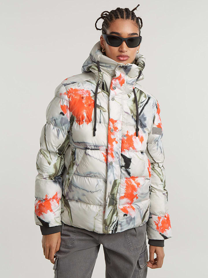 G-Star Kurtka zimowa w kolorze kremowo-pomarańczowym rozmiar: M